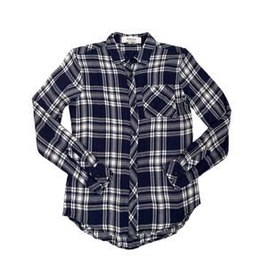 Workshop Nordstrom Flannel Fall Long Sleeve Button Down Shirt Size Women's XS